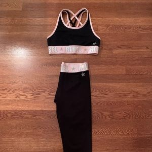 Rebel Athletic Womens Sports bra & Capri leggings set!